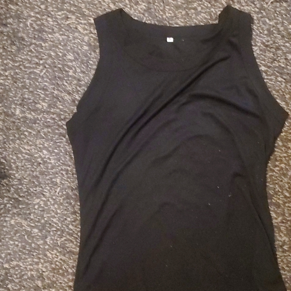 Black tank top